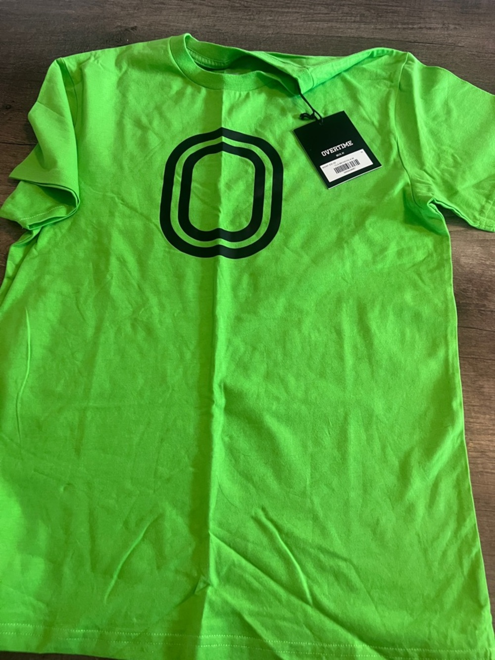 Overture Men's Short-Sleeve Logo Tee in Neon Green